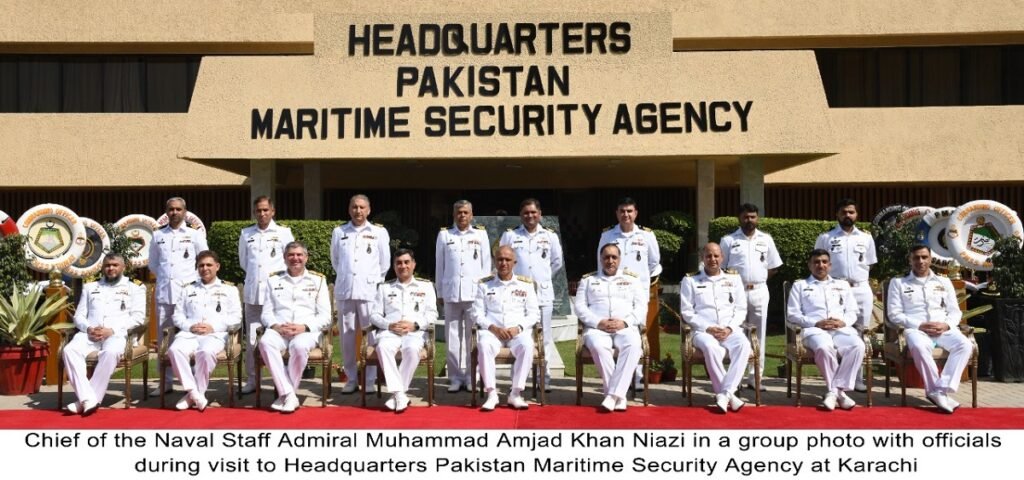 NAVAL CHIEF VISITS PAKISTAN MARITIME SECURITY AGENCY HEADQUARTERS