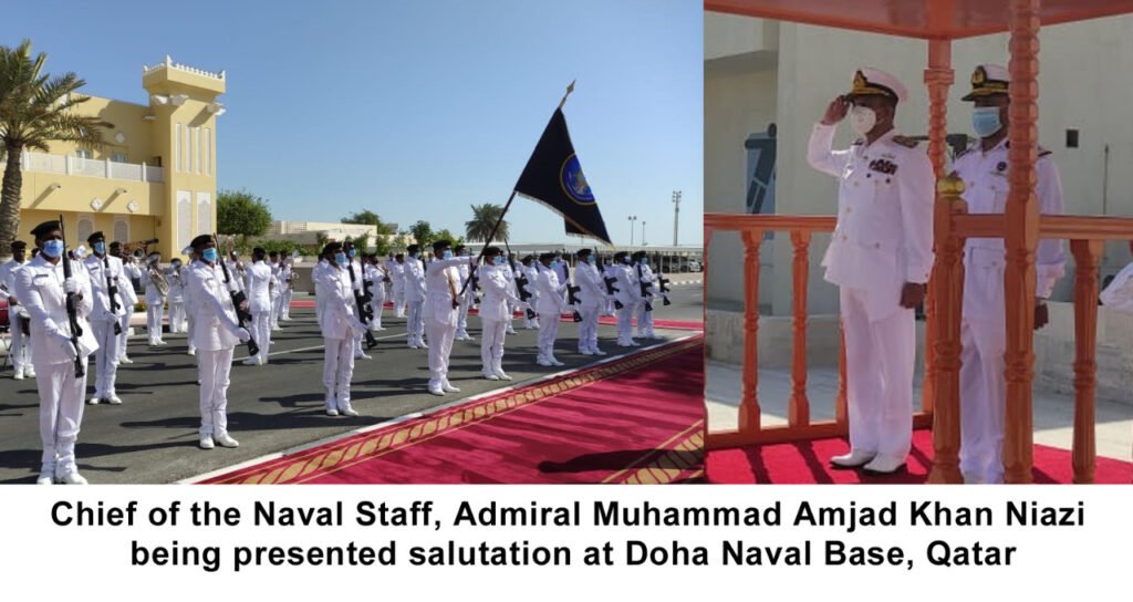 Navy Chief Niazi Meets Military Heads Of Qatar Forces, Visits Naval Facilities