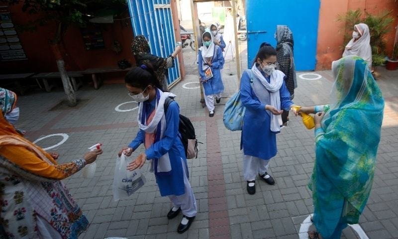 Students back to Pavilion: Classes of grade 10th and 12th in Islamabad, Punjab commence