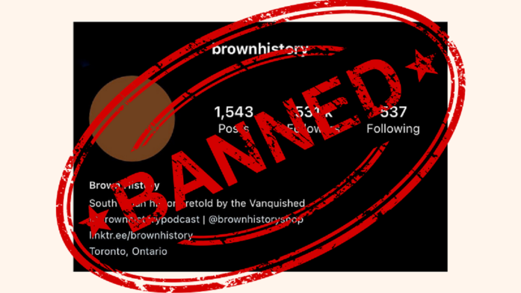 Israel is the Best Policy: Instagram page Brown History back after being temporarily banned for pro-Palestine posts