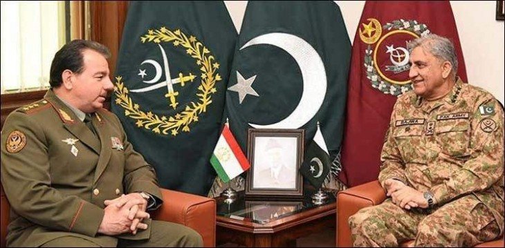 COAS, Tajik defence minister discuss situation in Afghanistan