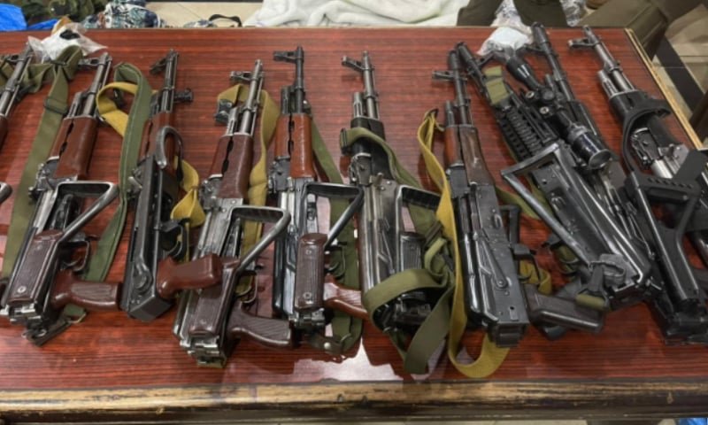Police recovers weapons from PTI Lahore office bearers