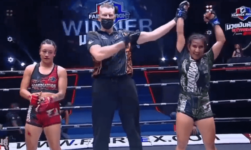 Anita Karim, MMA fighter, knocks out an Australian in Thailand