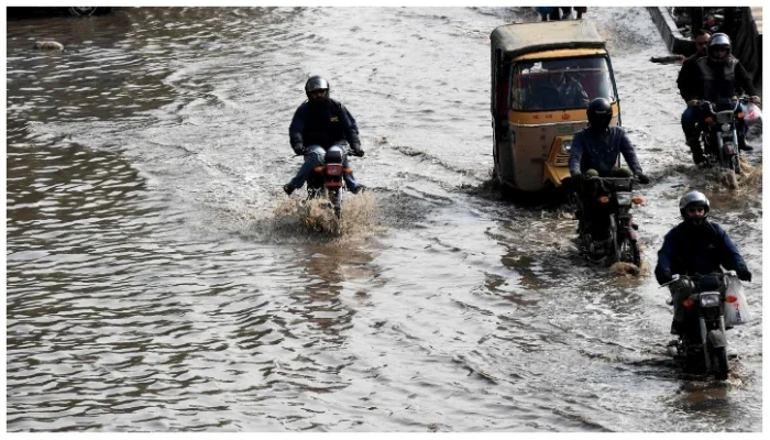 Four people electrocuted and four drowned as heavy rains kept falling in Karachi