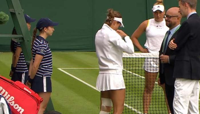 Romanian tennis player Mihaela was forced to wear white bra before Wimbledon match