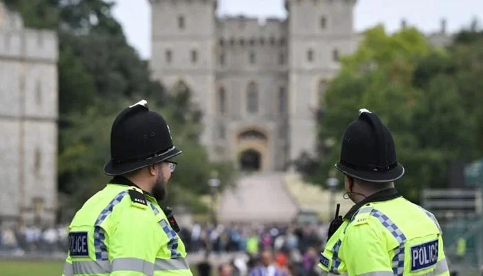 Two London police officers were attacked in city
