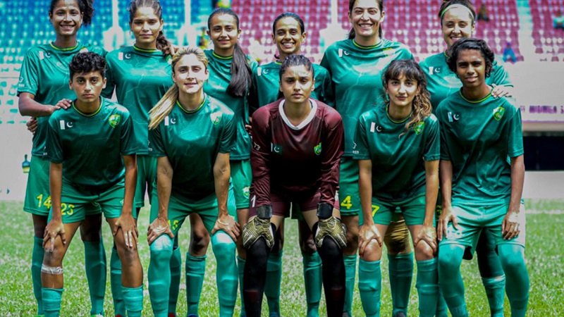 The biggest win of Pakistani women football team against Maldives by 7-0 goals