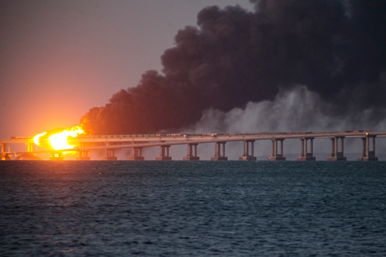 8 suspects detained over Crimea bridge blasts: Russia