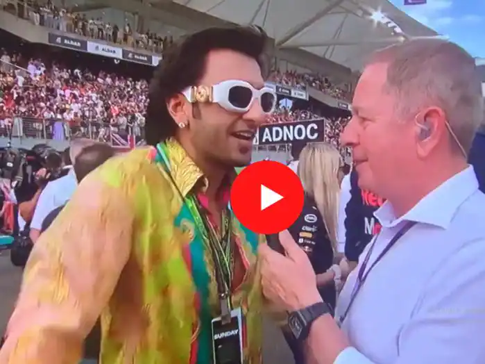 Watch How Ranveer Singh Gets Unrecognized by F1 commentator?