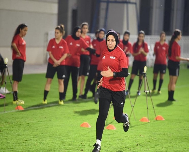 Heba Saadia _ first Palestinian Referee at FIFA Women World Cup