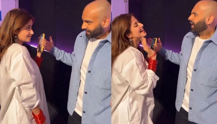 Sajal Aly recreates ‘Poo’ from ‘K3G’ with Haroon Rashid