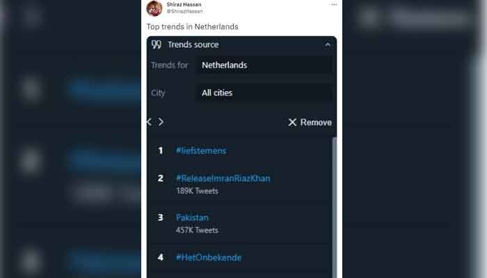 Why Pakistani hashtags are trending in Netherlands?
