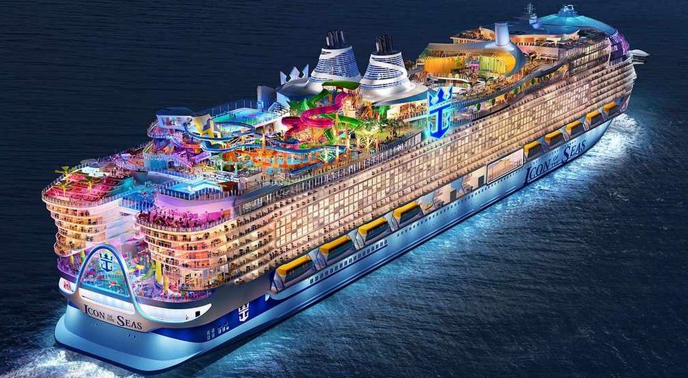 The biggest cruise ship in the world ‘Icon of the Seas’ starting its maiden voyage in Jan 2024