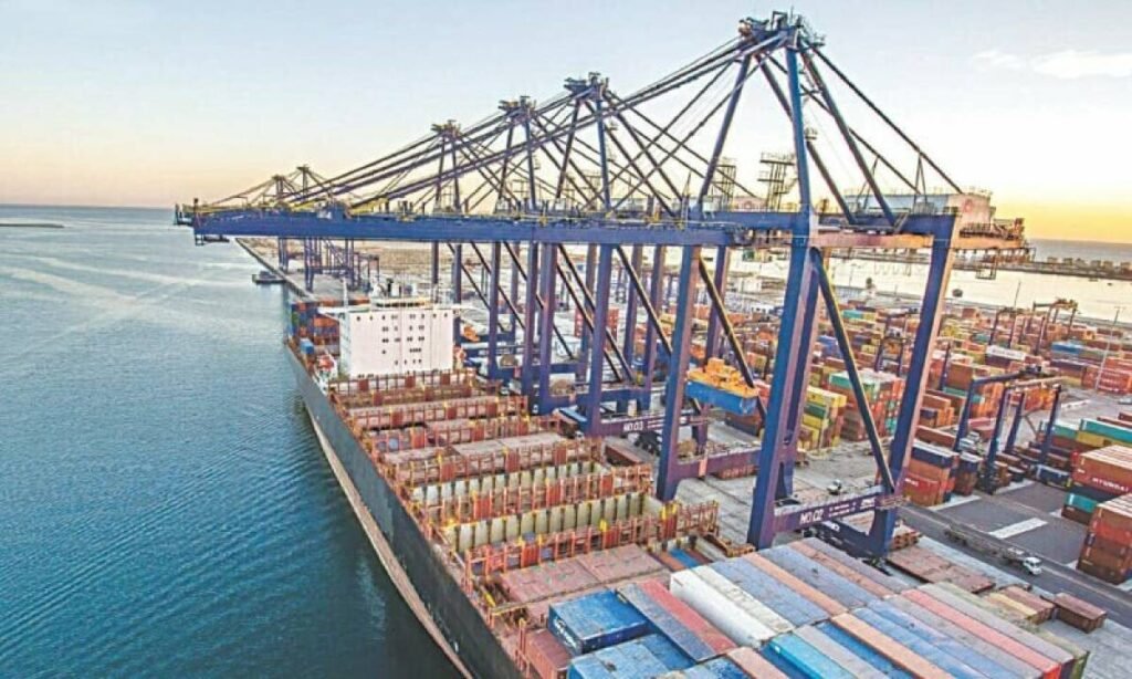 A Russian Ship transporting wheat has docked at Karachi