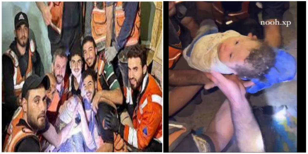 Palestinian Baby Born During War Rescued Alive 37 Days After House Bombing by Israel