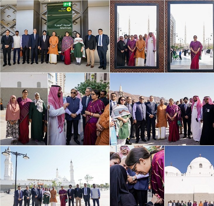 For the first time, Saudi government allows non-Muslim Indian delegation led by BJP leader Irani to visit holy mosques in Makkah and Madinah