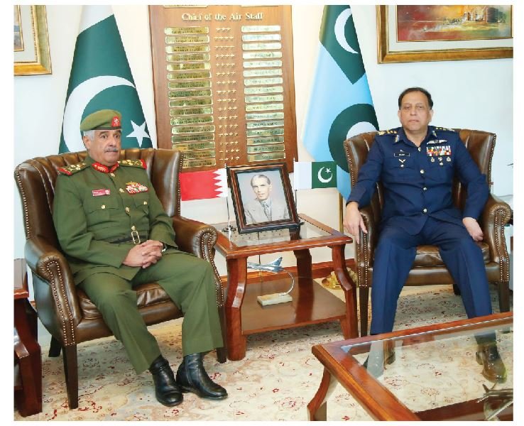 Bahrain National Guard Commander Holds Meeting with Air Chief Marshal Zaheer Sidhu
