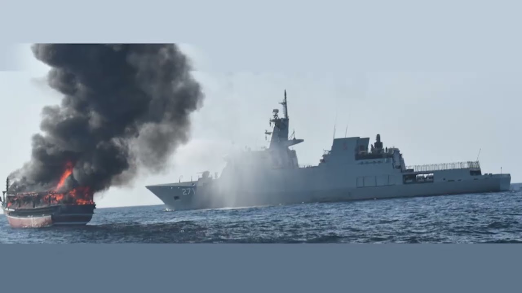 Pakistan Navy Rescues 8 Iranian Fishermen from Burning Boat in Daring Sea Operation
