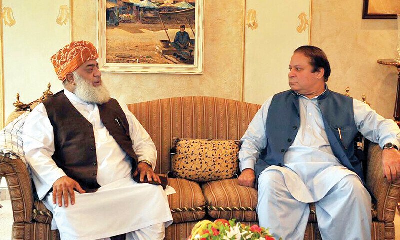 PML-N hopeful of positive outcome Following Nawaz Sharif’s meeting with Fazlur Rehman