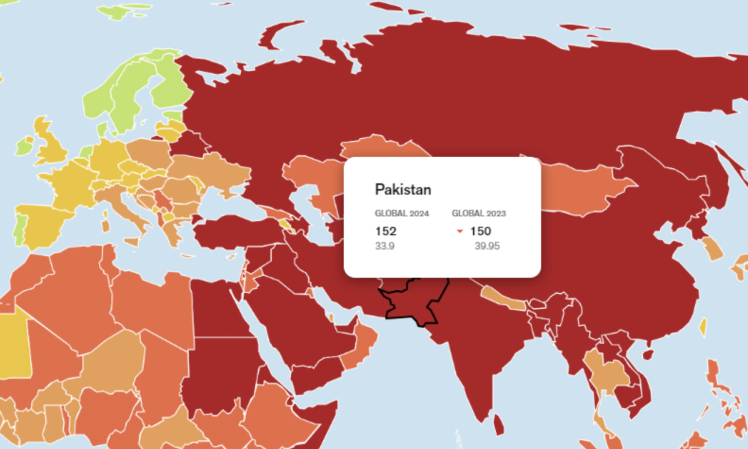 Pakistan’s Press Freedom Slips in 2024 World Press Freedom Index Amid Ongoing Challenges