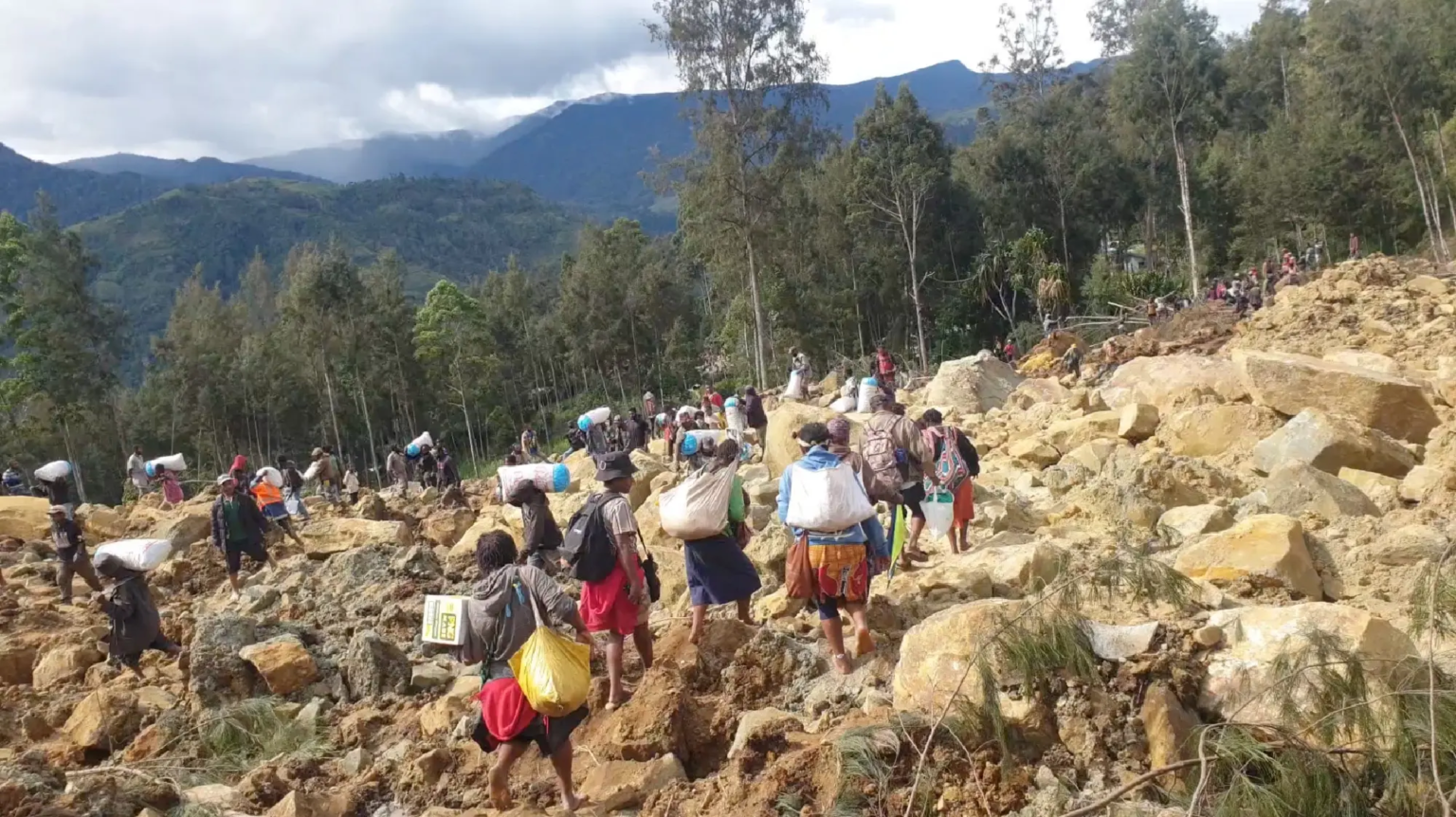 Massive Landslide Buries Hundreds in Papua New Guinea Village