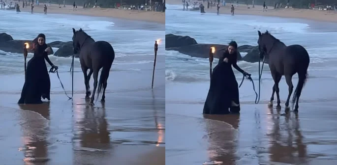 Ayeza Khan Escapes Fire Incident During Shoot