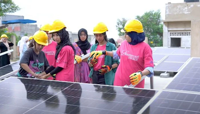 Breaking Barriers: Women Pioneering Pakistan’s First All-Female Solar Installation Team
