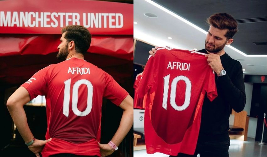 Pakistan’s star pacer Shaheen Afridi becomes first Asian Muslim to unveil kit of Manchester United