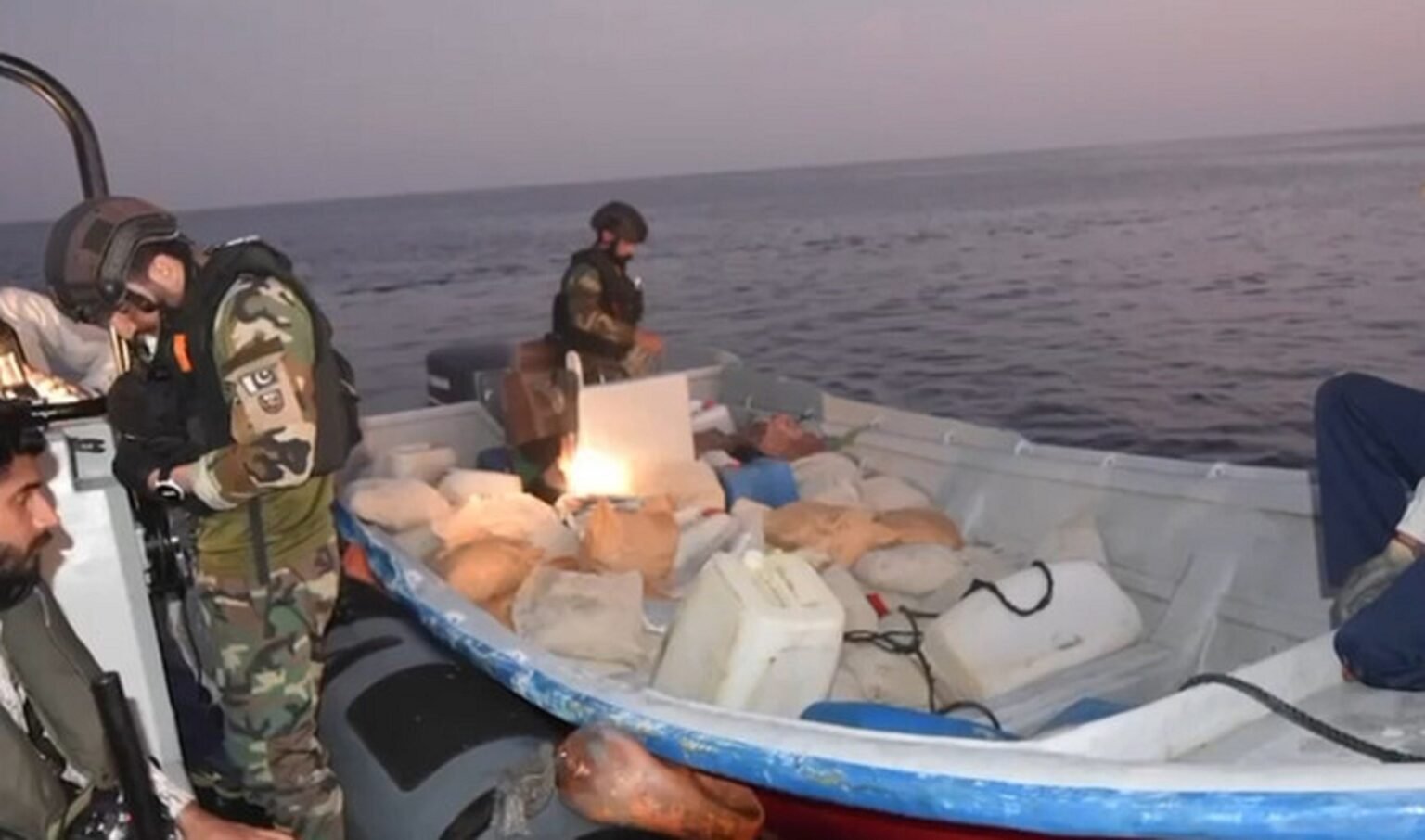 Pakistan Navy Seizes $26 Million Worth of Hashish in Arabian Sea Operation