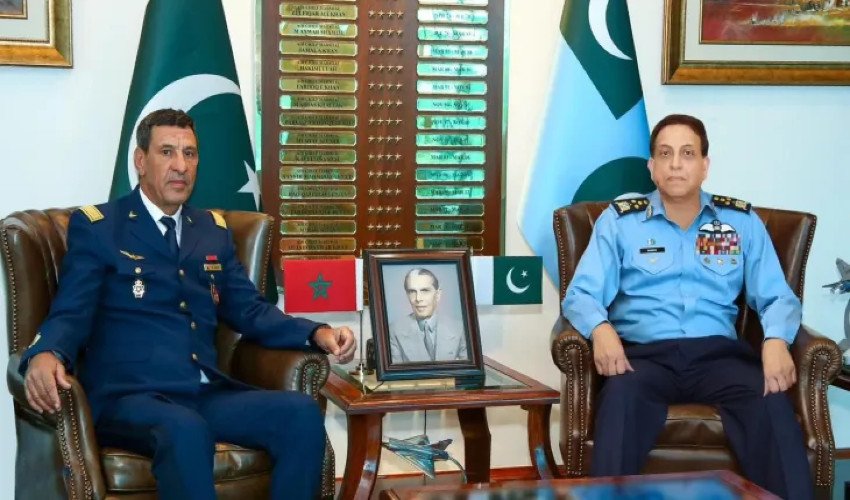 Air Chief Marshal Zaheer Ahmed and Moroccan Air Force Inspector General Commit to Strengthening Military Cooperation