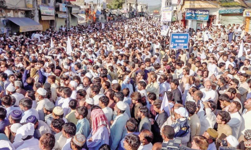 Shangla Residents Block Key Road in Protest Against Terrorist Attacks