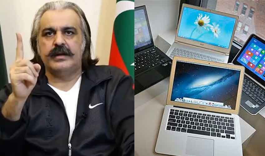 KP CM Announces Free Laptops for Students, Challenges Maryam Nawaz to Debate Economic Performance