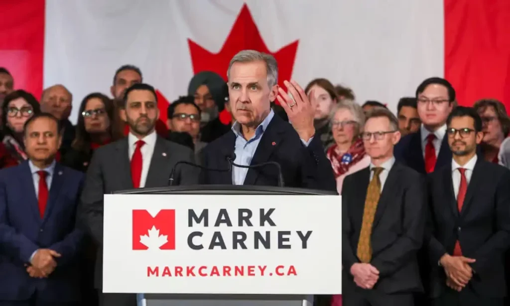 Liberal Party’s Carney Wins Canadian Election, Falls Short of Majority Amid U.S. Tariff Tensions