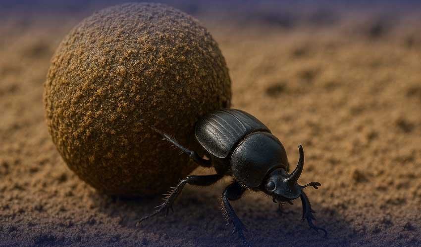 Dung Beetle Sets Strength Record by Hauling Over 1,100 Times Its Body Weight