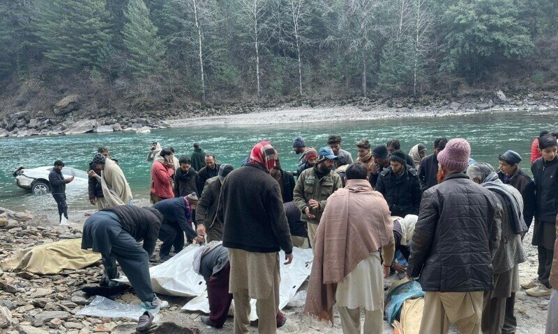 Neelum Valley Accident Claims Six Lives as Car Falls into River