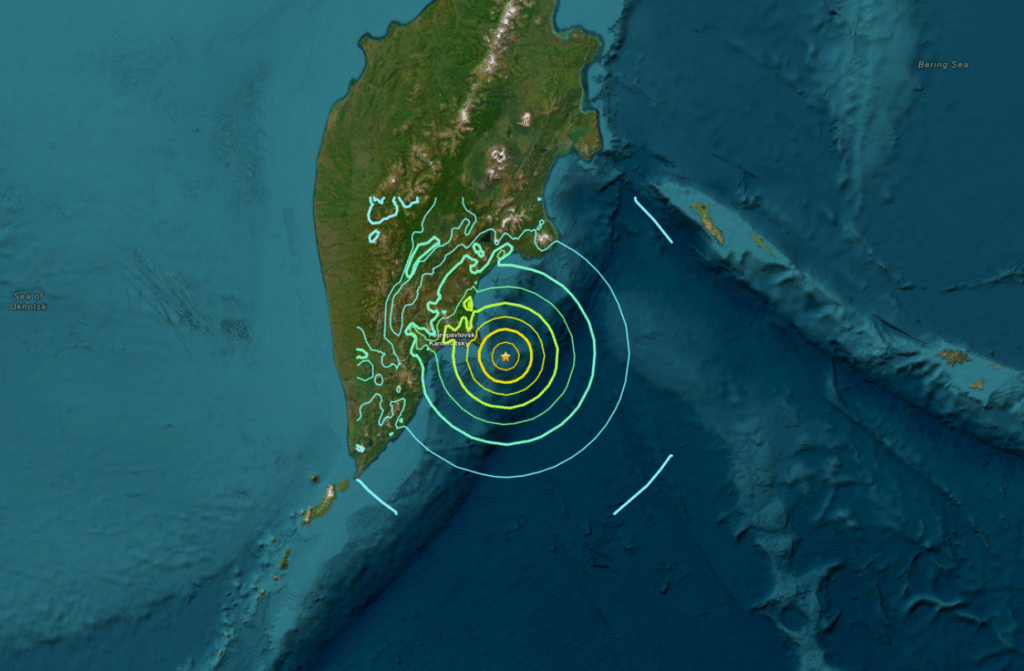 Russia Pacific coast earthquakes