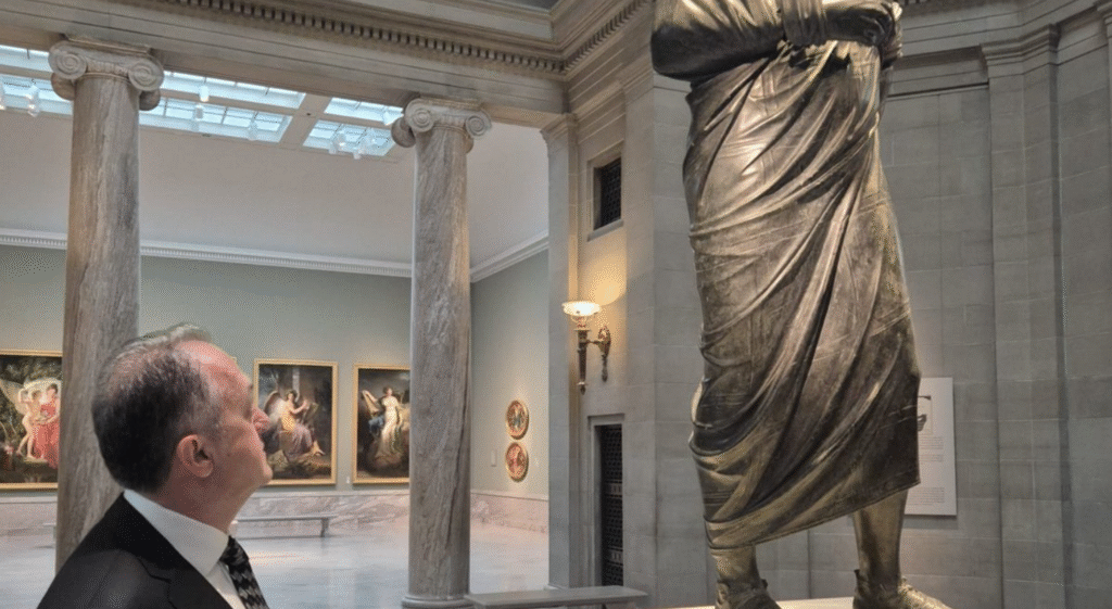 ancient Marcus Aurelius statue