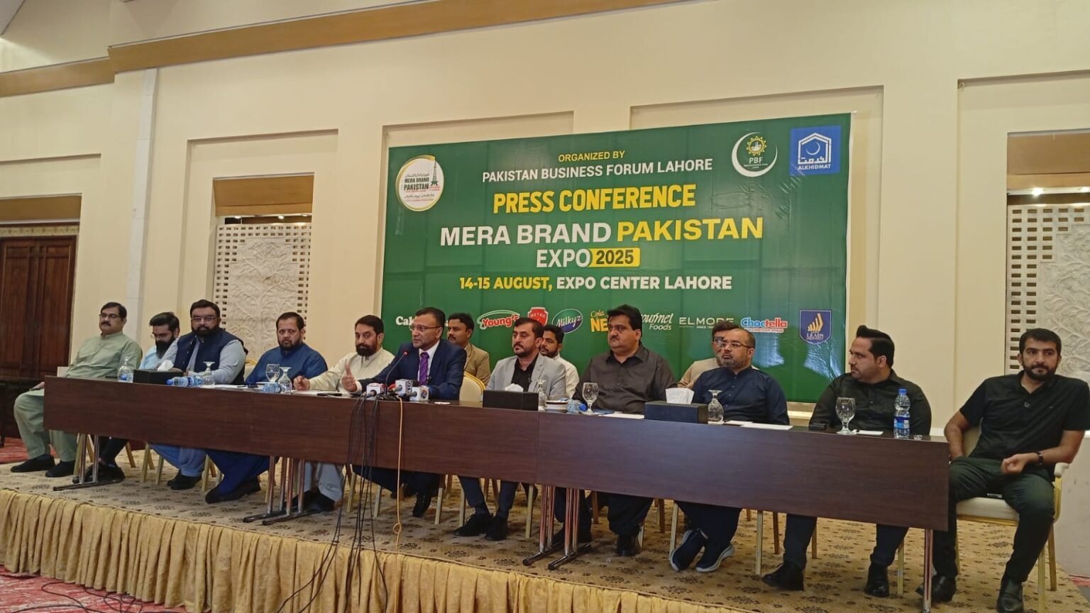 Pakistan Business Forum, Lahore chapter is holding a two-day “Mera Brand Pakistan” expo at the Lahore Expo Centre on August 14, 2025 and August 15, 2025 with over 200 brands from 80 different Pakistani companies participating and showcasing their products through 175 stalls.