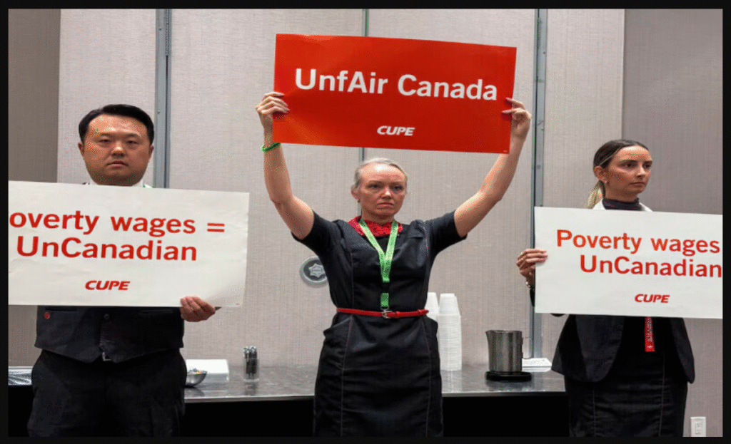 Air Canada flight attendants strike