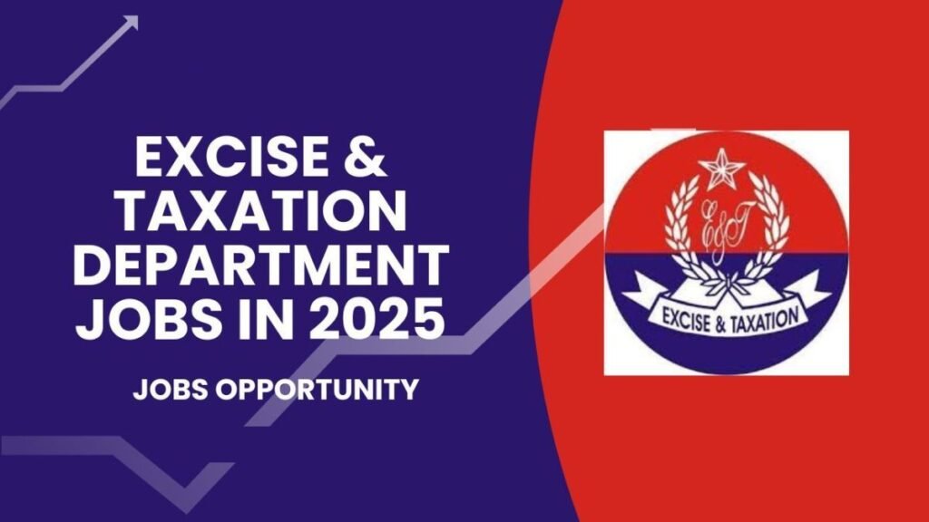 Excise Jobs Punjab 2025