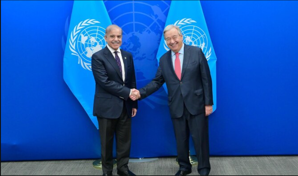 PM Shehbaz Reaffirms Commitment to Multilateralism in Meeting with UN Chief PM Shehbaz UN meeting