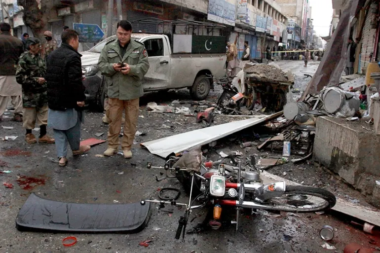 Pakistan is the principal victim of externally sponsored terrorism Quetta suicide blast near FC Headquarters killed 10 and injured several others