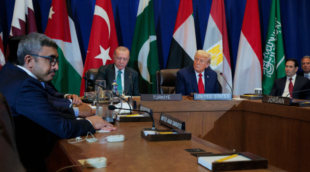 Trump Seeks Muslim Bloc Support for Gaza Peace Deal at UNGA Meeting Trump Gaza peace plan
