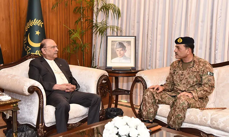 COAS Asim Munir Meets President Zardari Amid Rising Border Tensions with Afghanistan
