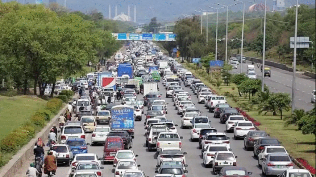 Traffic Police Shaheen Chowk diversion plan