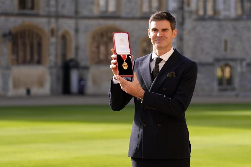 England Cricket Legend James Anderson Knighted for Services to the Game