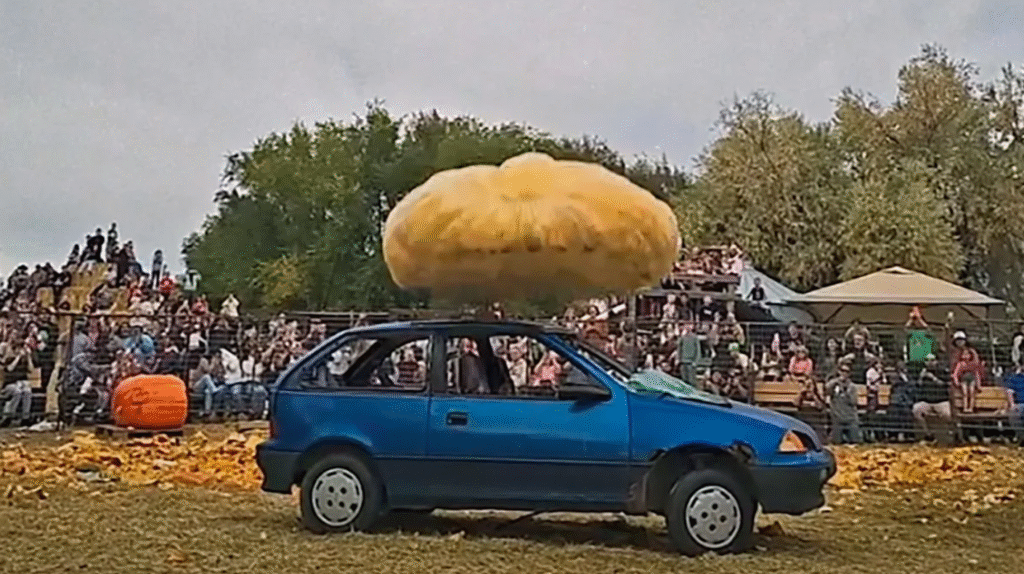 giant pumpkin drop