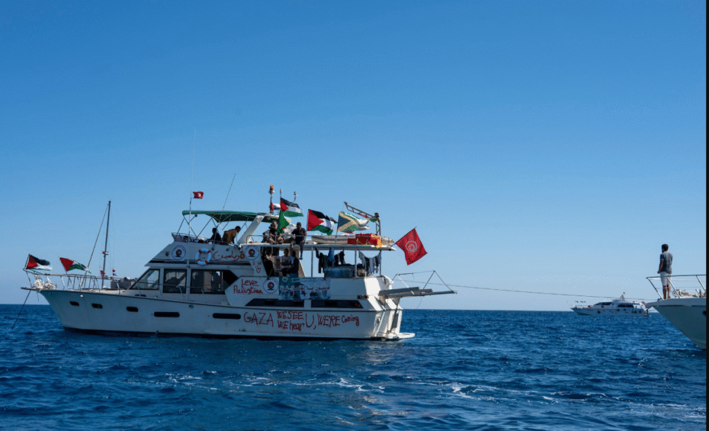 Gaza Flotilla Reports Israeli Interference as It Nears Blockade Gaza flotilla Israeli blockade