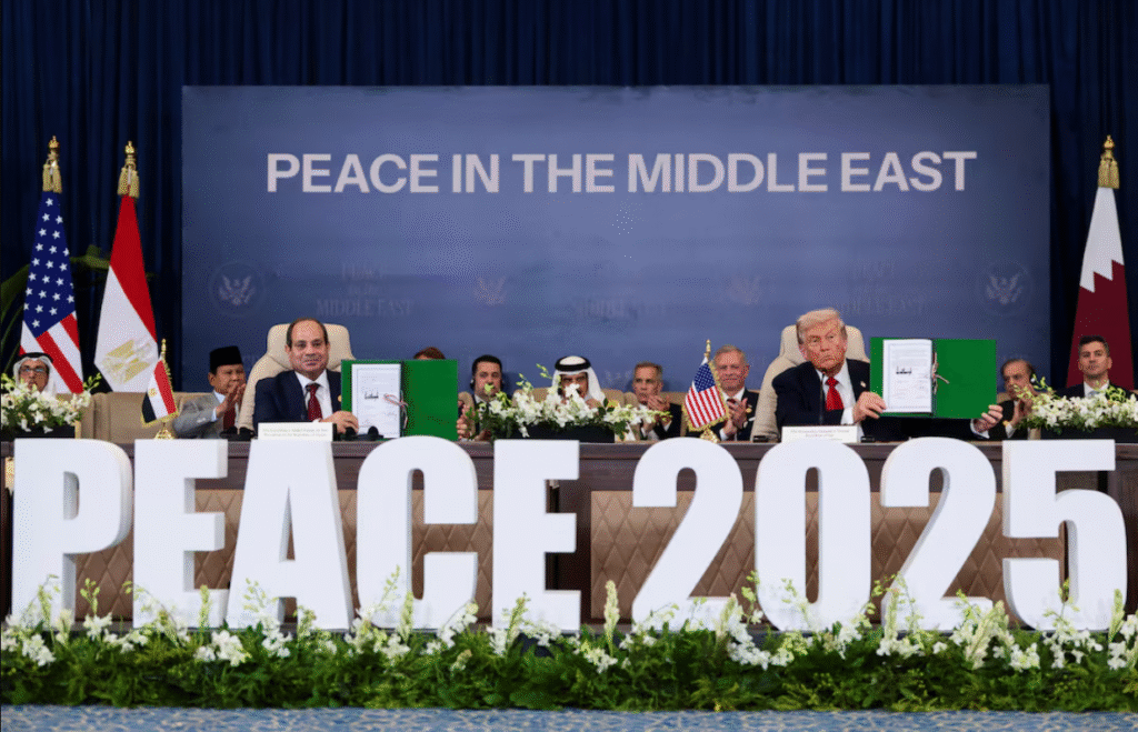 Landmark Gaza Peace Agreement Signed at Egypt Summit Gaza peace agreement Egypt summit