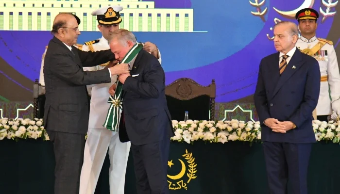 Pakistan Awards Nishan-i-Pakistan to Jordan’s King for Peace Efforts
